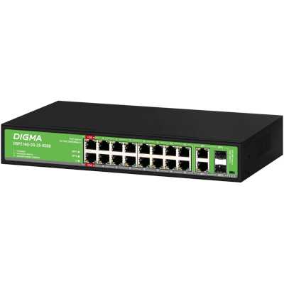 коммутатор Digma DSP216G-2G-2S-R300