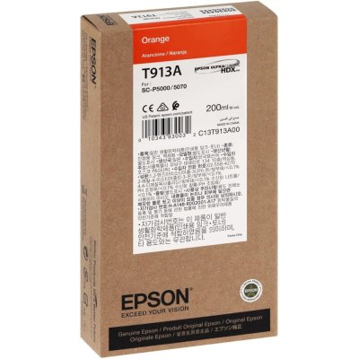 картридж Epson C13T913A00 оранжевый