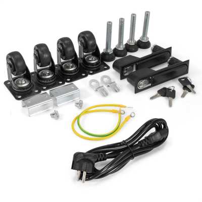 телекоммуникационный шкаф ExeGate EC-FS-42U.600.800.G.V.BLACK EX300274RUS Черный