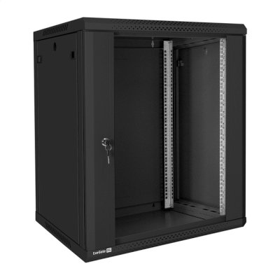 телекоммуникационный шкаф ExeGate EC-WM-15U.600.G.BLACK EX300266RUS Черный