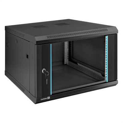 телекоммуникационный шкаф ExeGate EC-WM-6U.600.G.BLACK EX298606RUS Черный