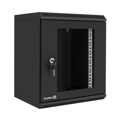 телекоммуникационный шкаф ExeGate EC-WM-9U.280.G.BLACK EX298626RUS Черный