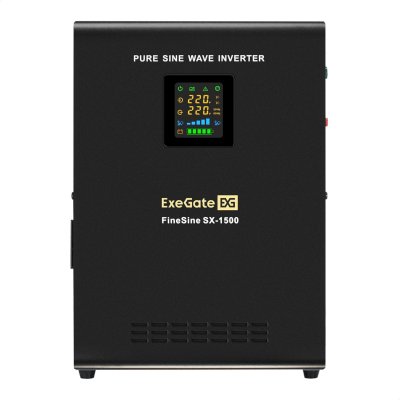 ИБП ExeGate FineSine SX-1500.LCD.AVR.2SH EX295998RUS Черный