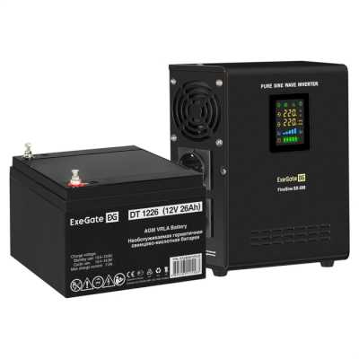 ИБП ExeGate FineSine SX-500.LCD.AVR.2SH EX296493RUS