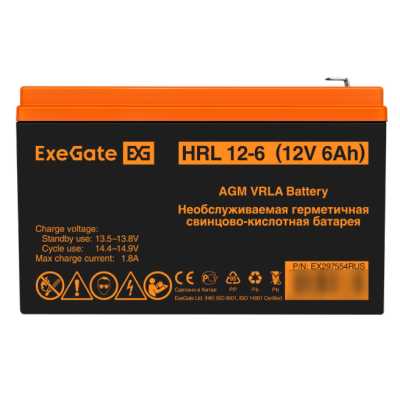 батарея для UPS ExeGate HRL 12-6 EX297554RUS