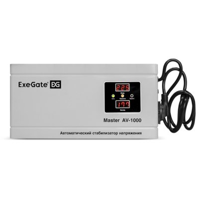 стабилизатор напряжения ExeGate Master AV-1000 EX291737RUS Белый