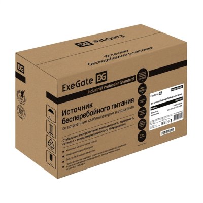 ИБП ExeGate Power Smart ULB-1000.LCD.AVR.4C13.RJ.US Черный