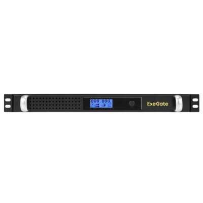 ИБП ExeGate ServerRM UNL-1200.LCD.AVR.8C13.RJ.USB.1U EX297854RUS Черный