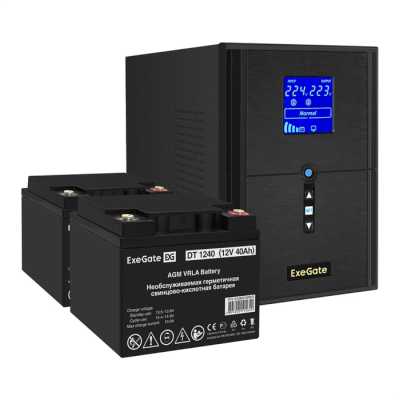 ИБП ExeGate SineTower SZ-2000.LCD.AVR.3SH.1C13.USB EX296839RUS