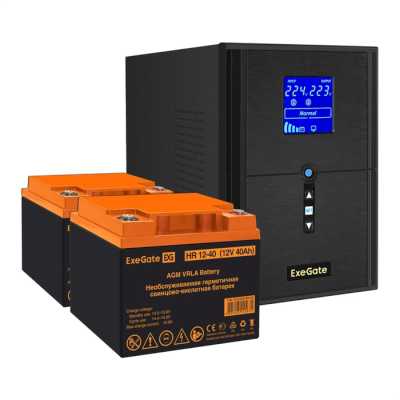 ИБП ExeGate SineTower SZ-2000.LCD.AVR.3SH.1C13.USB EX296840RUS