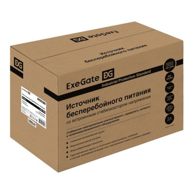 ИБП ExeGate SpecialPro UNB-1200.LED.AVR.2SH.3C13 Черный