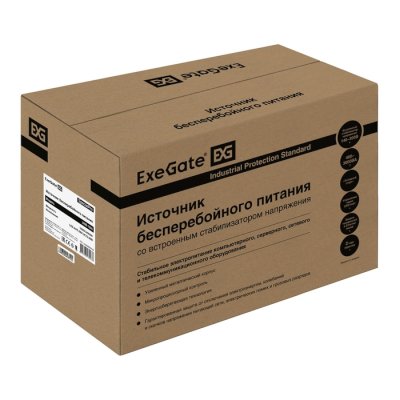 ИБП ExeGate SpecialPro UNB-1600.LED.AVR.2SH.3C13.USB Черный