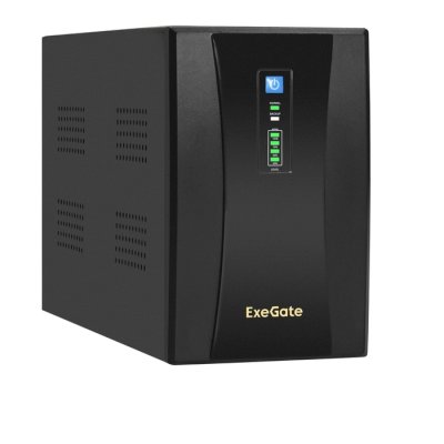 ИБП ExeGate SpecialPro UNB-2000.LED.AVR.1SH.2C13.RJ.USB Черный