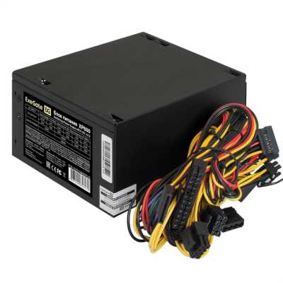 блок питания ExeGate XP600 EX219465RUS-S Черный
