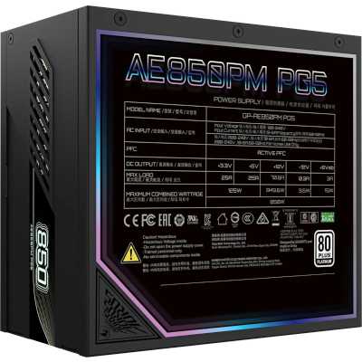 блок питания GigaByte 850W GP-AE850PM PG5 Черный