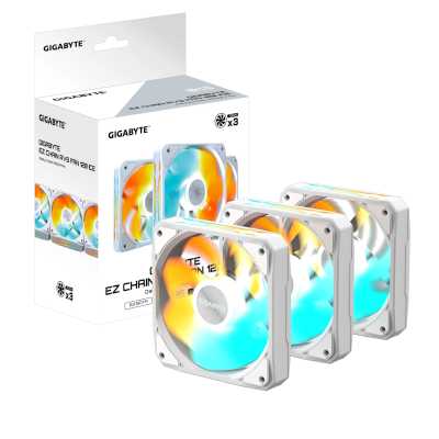 кулер GigaByte Aorus EZ Chain RVS Fan 120 GP-GBT EZRVSFAN1203 ICE Белый