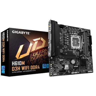 материнская плата GigaByte H610M D3H WiFi DDR4 Черный