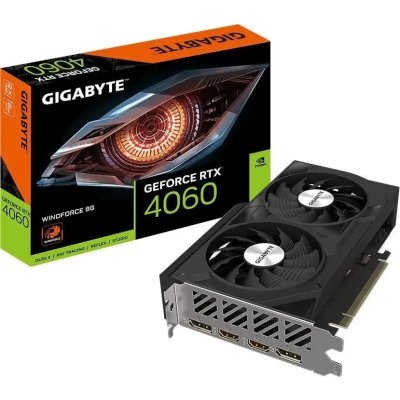 видеокарта GigaByte nVidia GeForce RTX 4060 8Gb GV-N4060WF2-8GD