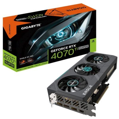 видеокарта GigaByte nVidia GeForce RTX 4070 Ti Super 16Gb GV-N407TSEAGLE OC-16GD