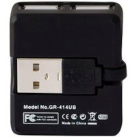 разветвитель USB Ginzzu GR-414UB 4-port черный