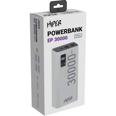 внешний аккумулятор Hiper EP 30000 White