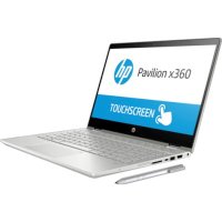ноутбук HP Pavilion x360 14-cd0011ur Серебристый