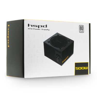 блок питания HSPD 500W HSK-500WN-BK Черный