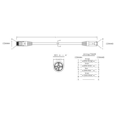 патч-корд Hyperline PC-LPM-STP-RJ45-RJ45-C5e-2M-LSZH-BK Черный