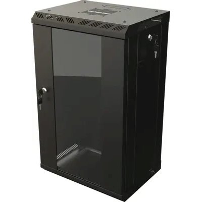 телекоммуникационный шкаф Hyperline TDB-6U-GP-RAL9004 Черный