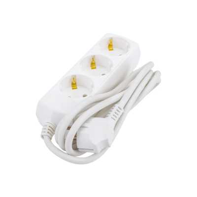 сетевой удлинитель IEK У03 WYP10-10-03-D15-Z-G белый
