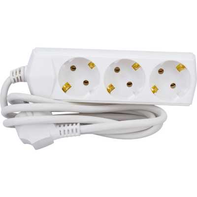сетевой удлинитель IEK У03 WYP10-10-03-D15-Z-G белый