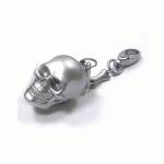 флешка Jet.A 8GB USB Flash Drive Skull Silver