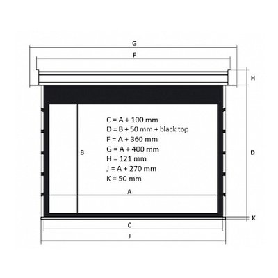 экран для проектора Kauber InCeiling Tensioned BT Cinema INTBT.169.240.CLV.CIN2