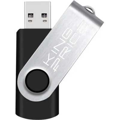 флешка KingPrice 64GB KPFD2A064ABK Черный, серебристый