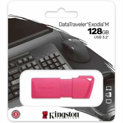 флешка Kingston 128GB KC-U2L128-7LN Розовый