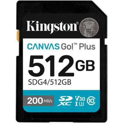 карта памяти Kingston Canvas Go! Plus 512GB SDG4/512GB