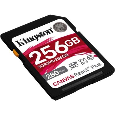 карта памяти Kingston Canvas React Plus 256GB SDR2V6/256GB