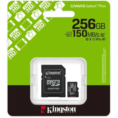 карта памяти Kingston Canvas Select Plus 256GB SDCS3/256GB