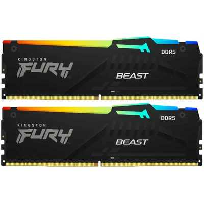 оперативная память Kingston Fury Beast Black RGB Expo KF568C34BBEAK2-32