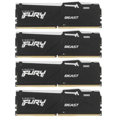 оперативная память Kingston Fury Beast Black RGB KF560C40BBAK4-64