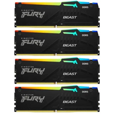 оперативная память Kingston Fury Beast Black RGB XMP KF556C40BBAK4-64