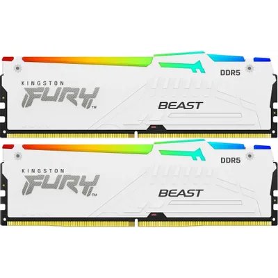 оперативная память Kingston Fury Beast White RGB Expo KF564C32BWEAK2-32