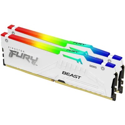 оперативная память Kingston Fury Beast White RGB Expo KF568C34BWEAK2-32