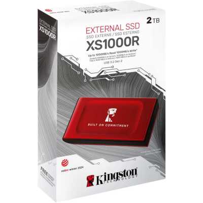 SSD диск Kingston XS1000 2Tb SXS1000R/2000GA Красный