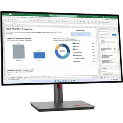 монитор Lenovo ThinkVision P27h-30 63A1GAR1CB Черный