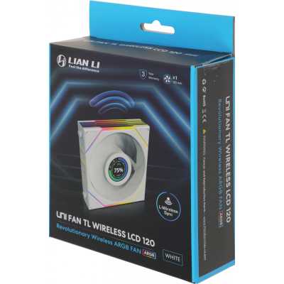 кулер Lian Li Uni Fan TL Wireless LCD 120 ARGB White Белый