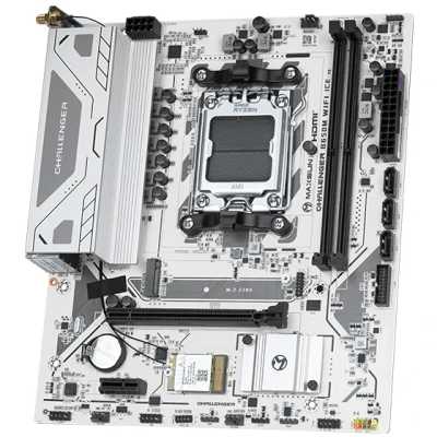 материнская плата Maxsun Challenger B650M WiFi ICE V2 Белый