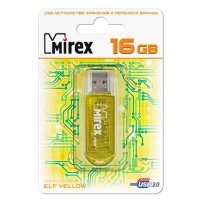 флешка Mirex 16GB 13600-FMUYEL16 Желтый