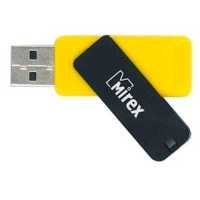 флешка Mirex 8GB 13600-FMUCYL08 Черный, желтый