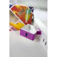 сетевое зарядное устройство More choice NC42m White-Purple фиолетовый